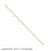 Celestial Diamond Bracelet in Luxe Gold Finish